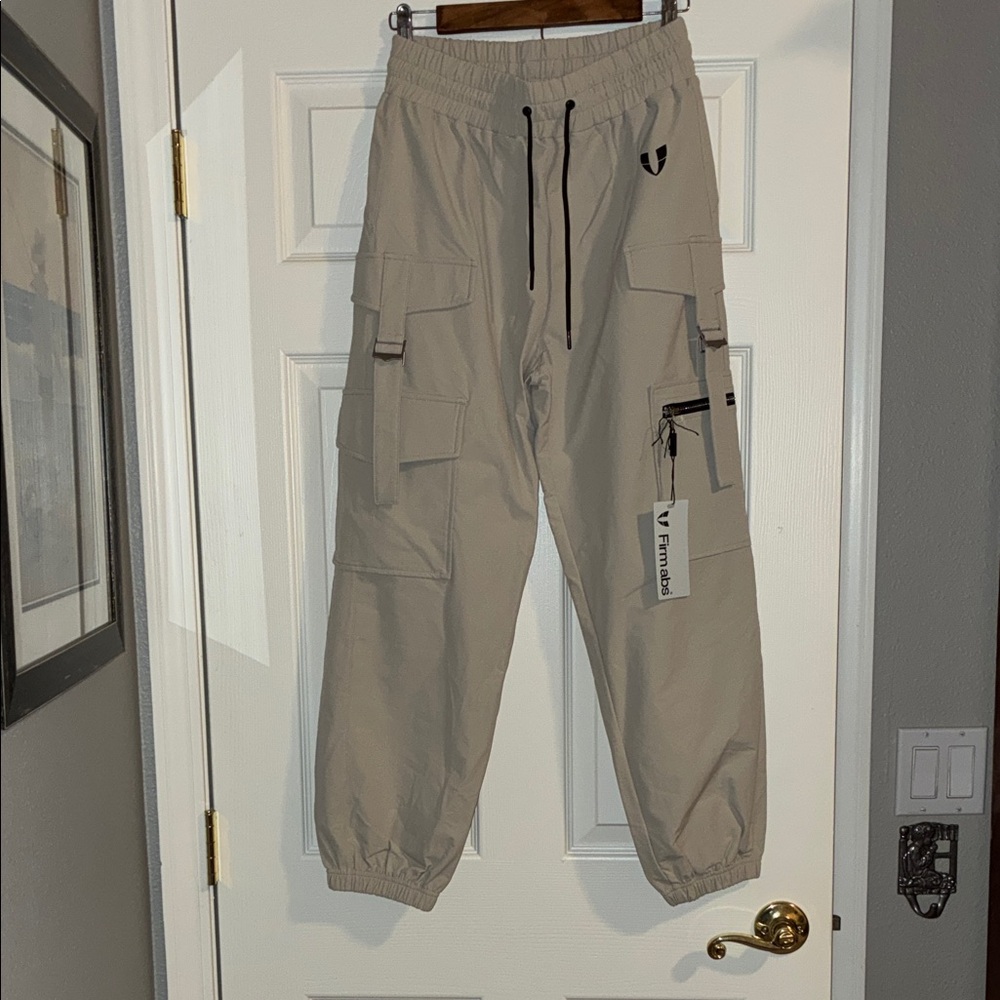 Firmabs stylish Beige Joggers with Pockets